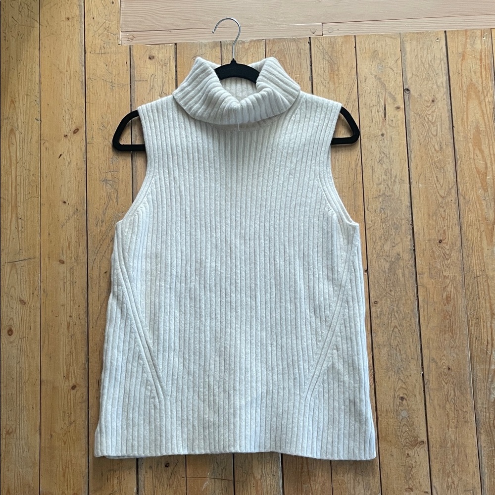 J. Crew Cream Ribbed Sweater